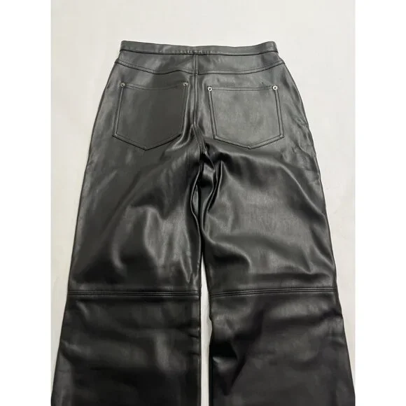Fung Lan & Co Opening Ceremony Faux Leather Pants in Black